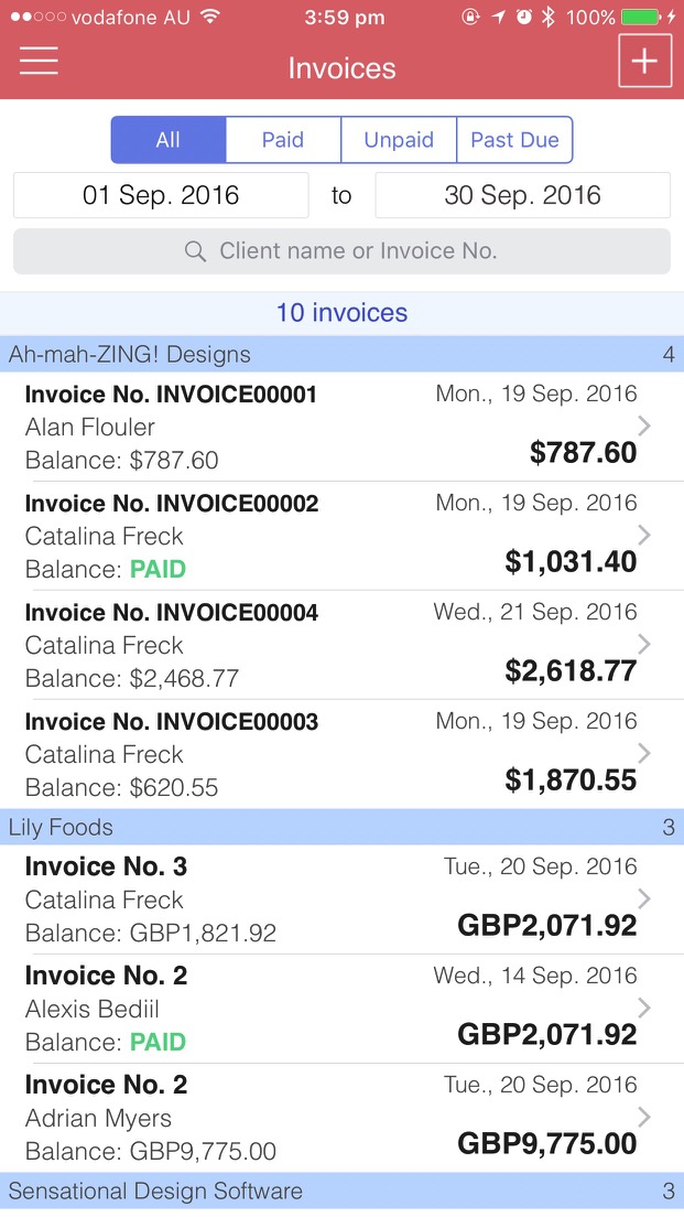 Invoices